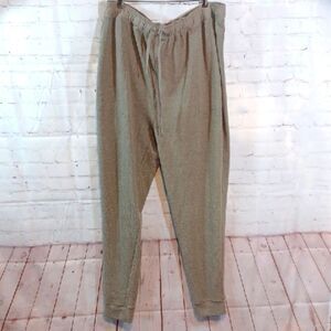 Zelos Waffle Knit Men's Tan & Gray Lounge Sweat  Pants Pockets  2XLT New